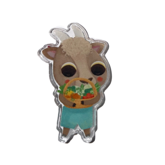 Gary The Goat Acrylic Pin